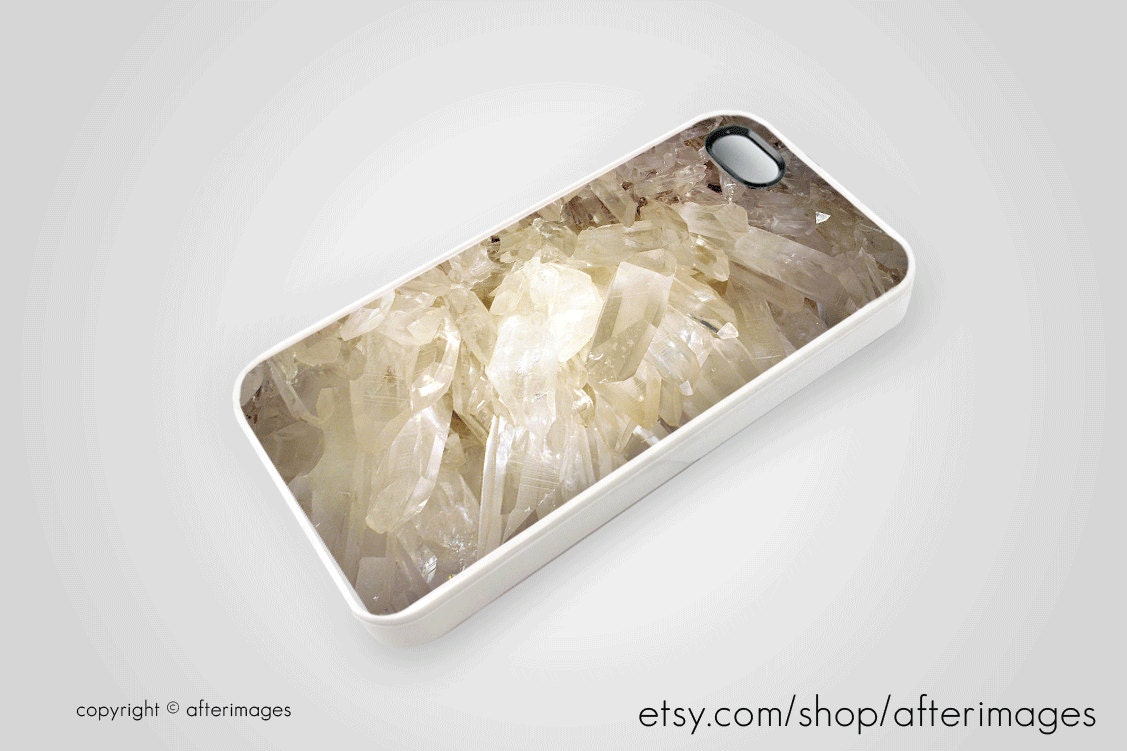 Quartz iPhone 5 4 4S Case New Crystal Clear Stone Silicone