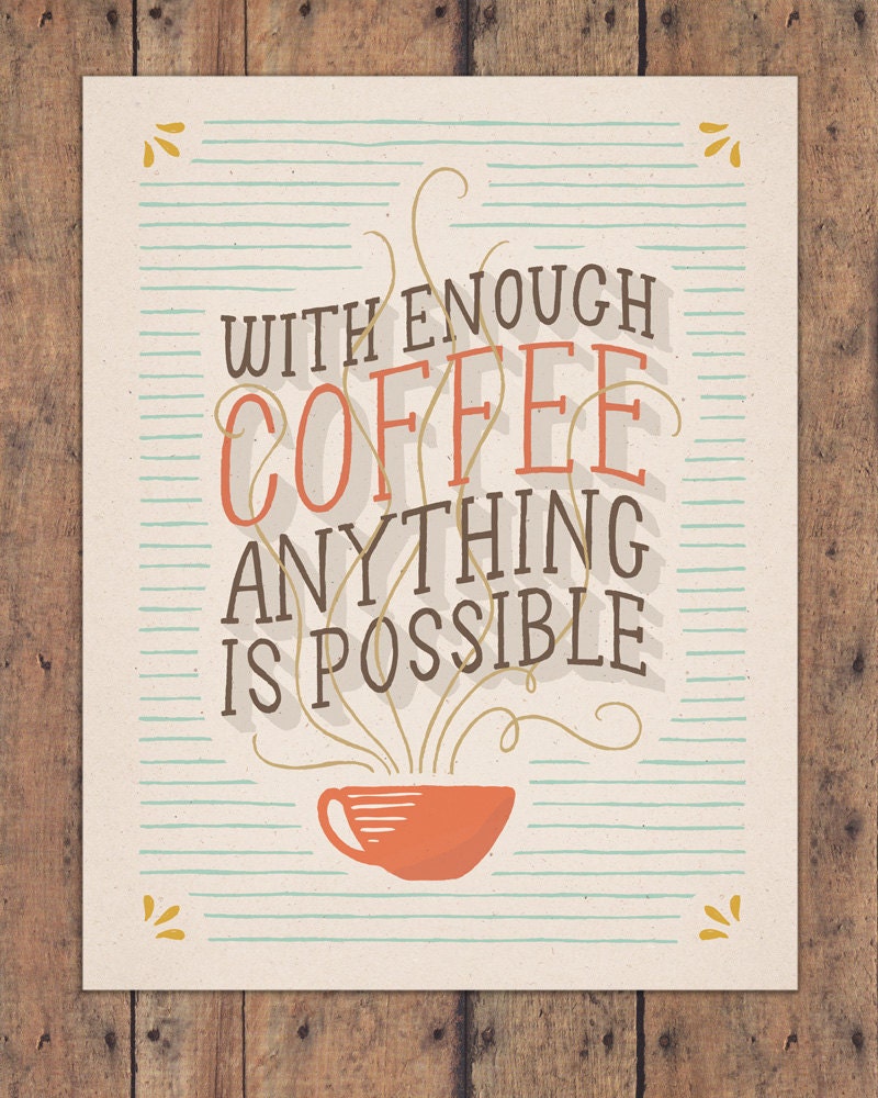 Coffee 11x14 Art Print