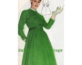 Vintage Sewing Pattern 1956 Coat PDF Plus Size (or any size)  - Pattern No 8 Tami