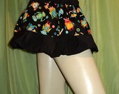 Happy Robots Tiered Skirt - One of a Kind - Ready to Ship Now - S/M/L - Rave Raver Festival Hippie Hooper Flow - ON SALE