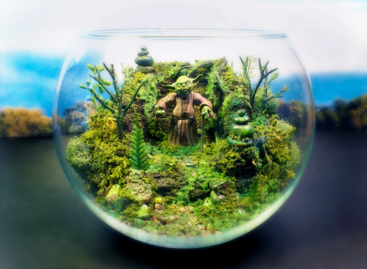 Yoda Deluxe Zen Garden - Dagobah Terrarium / Diorama