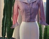 Vintage // 1920s // Boardwalk Beauty // Dusty Rose // Candy Stripe //Jacket