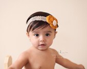Mustard Headband, Baby Headband, Baby Hair Accessories, Newborn Headbands