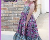 3T Tattoo Butterfly Maxi Dress