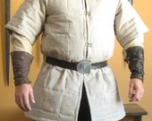 Medieval Celtic Viking Armor Padded Gambeson Short Sleeves