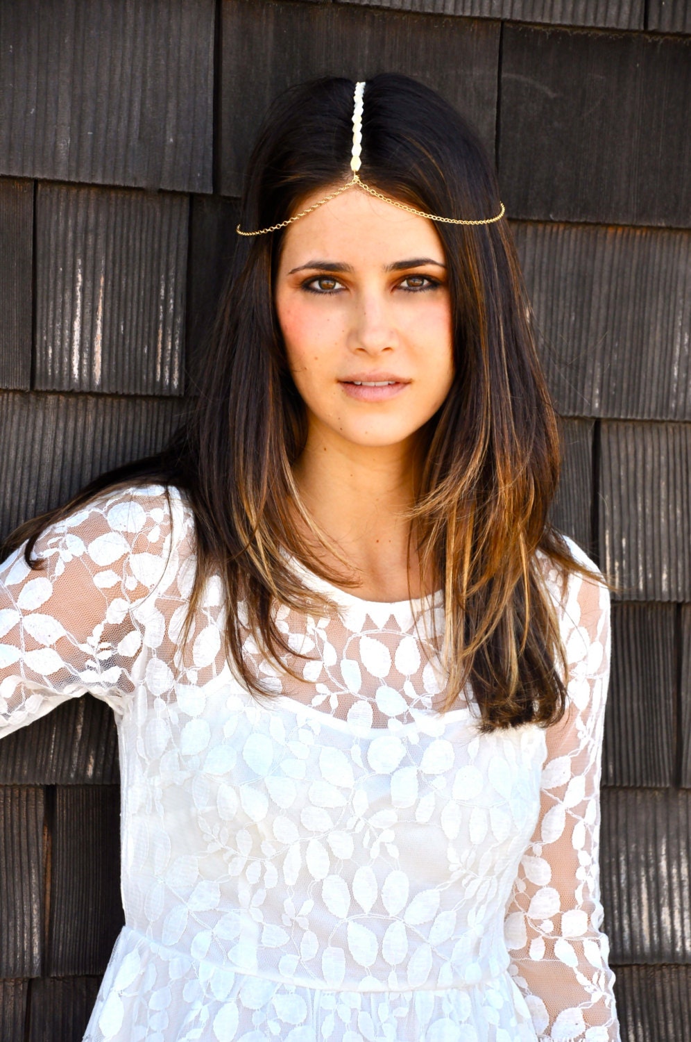 Sand Wood Headpiece - Wedding Headpiece