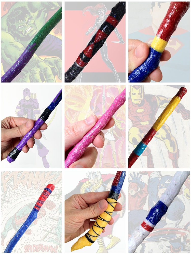 Custom Super Hero Magic Wand and Spell