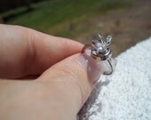 Art Deco .25ct 10k White Gold Engagement Ring