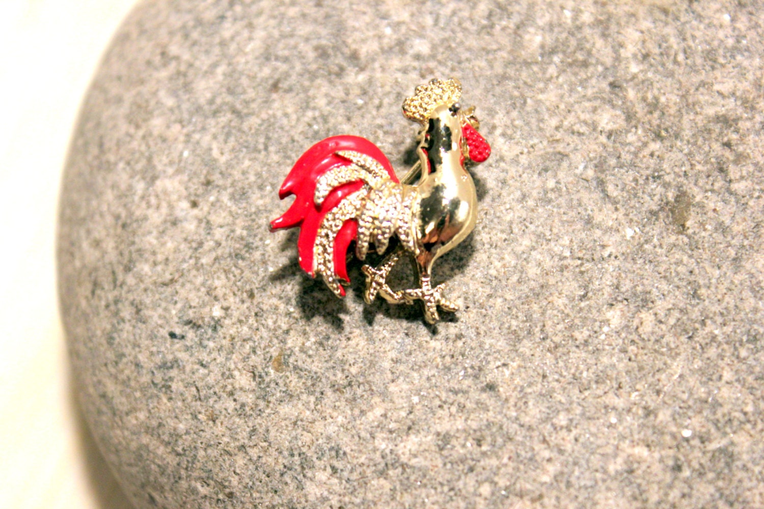 Adorable 1960 Vintage  Gerrys Rooster Pin