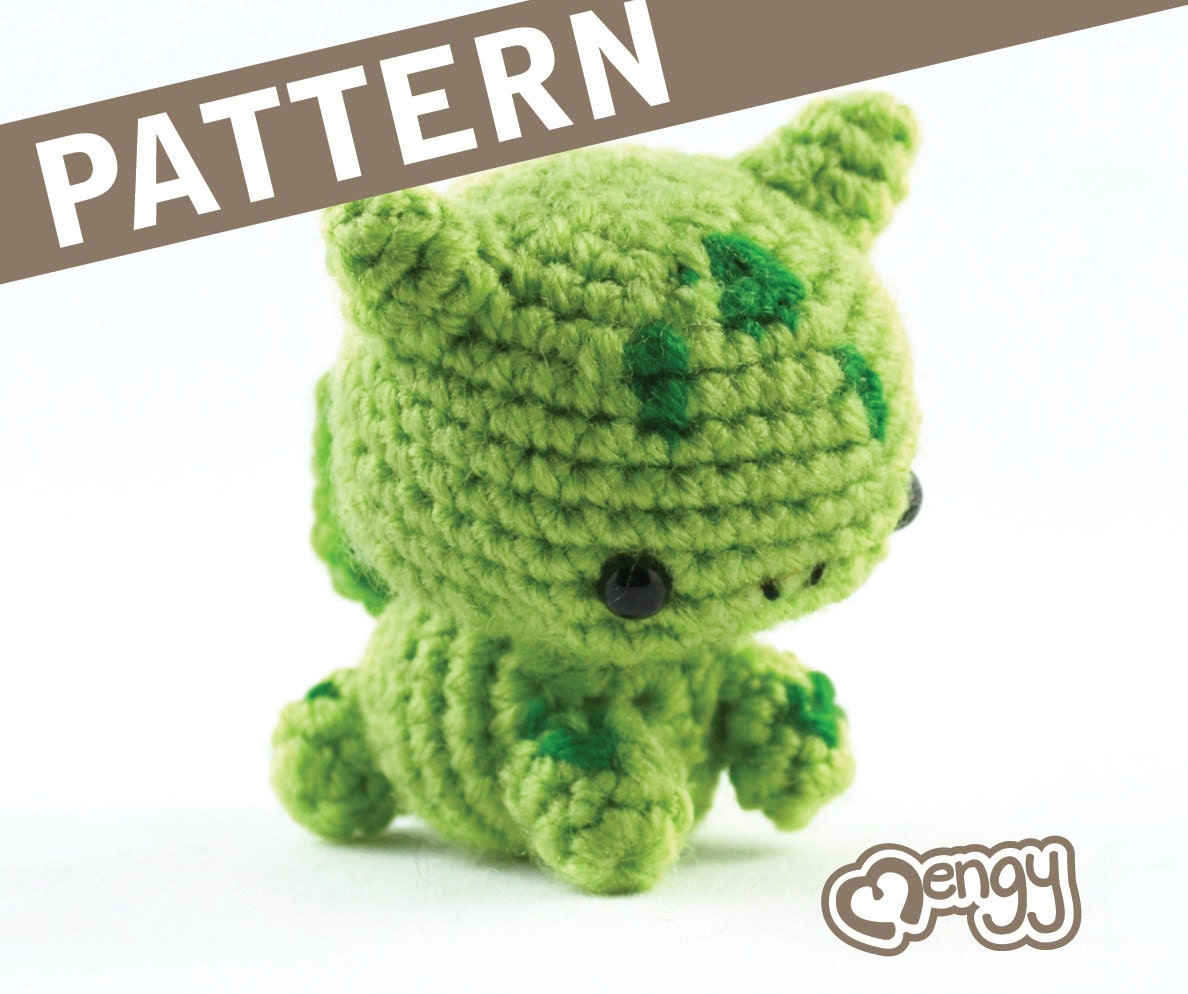 Bulb Dinosaur Crochet Amigurumi Pattern