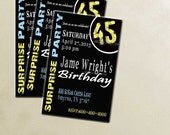 40th Birthday 30th Surprise Party Hot Pink Zebra Print  50th Ladies Invitations - DIGITAL FILE