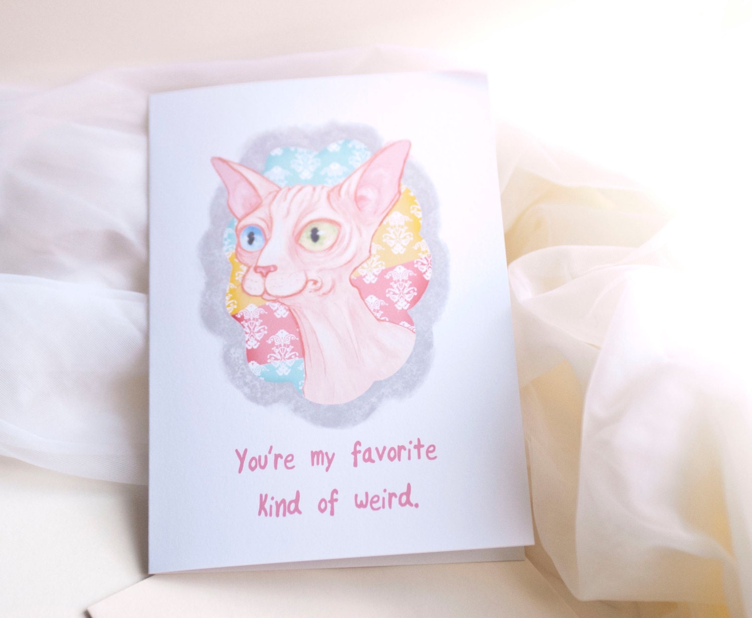 Favorite Kind of Weird- 5x7 Blank Greeting Card- Thinking of You