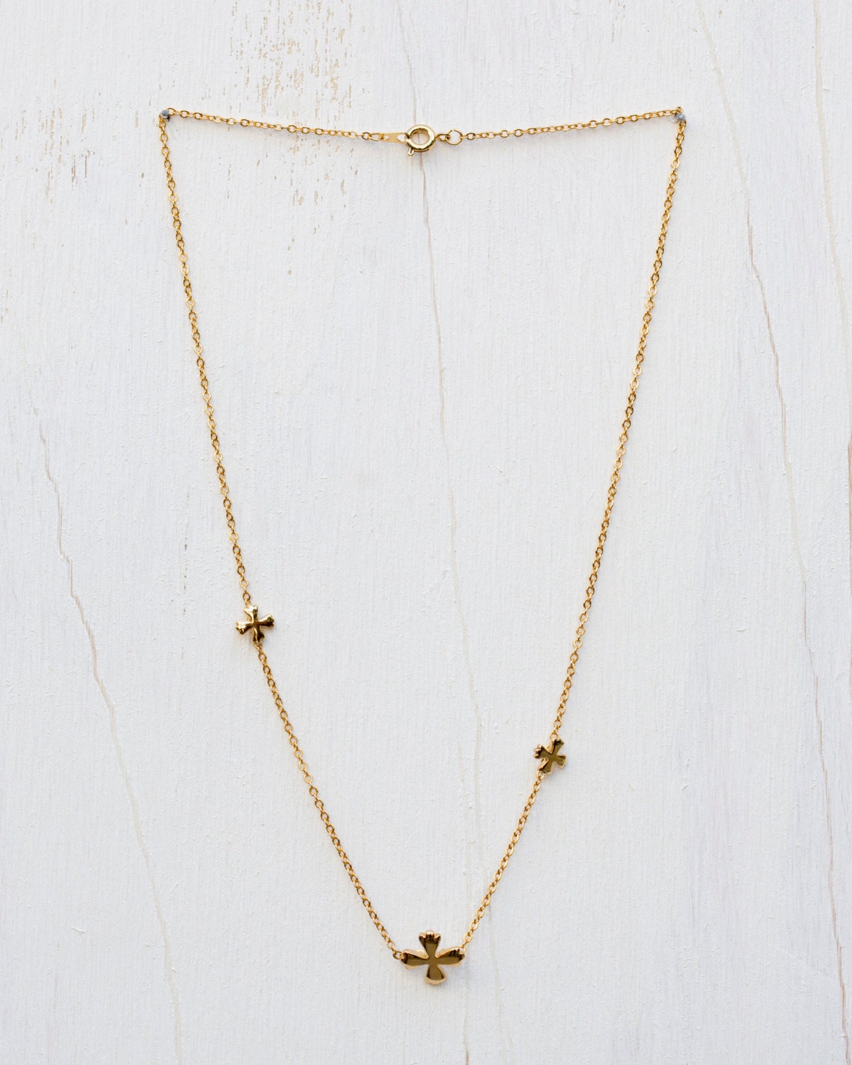 Triple Fleurette Necklace