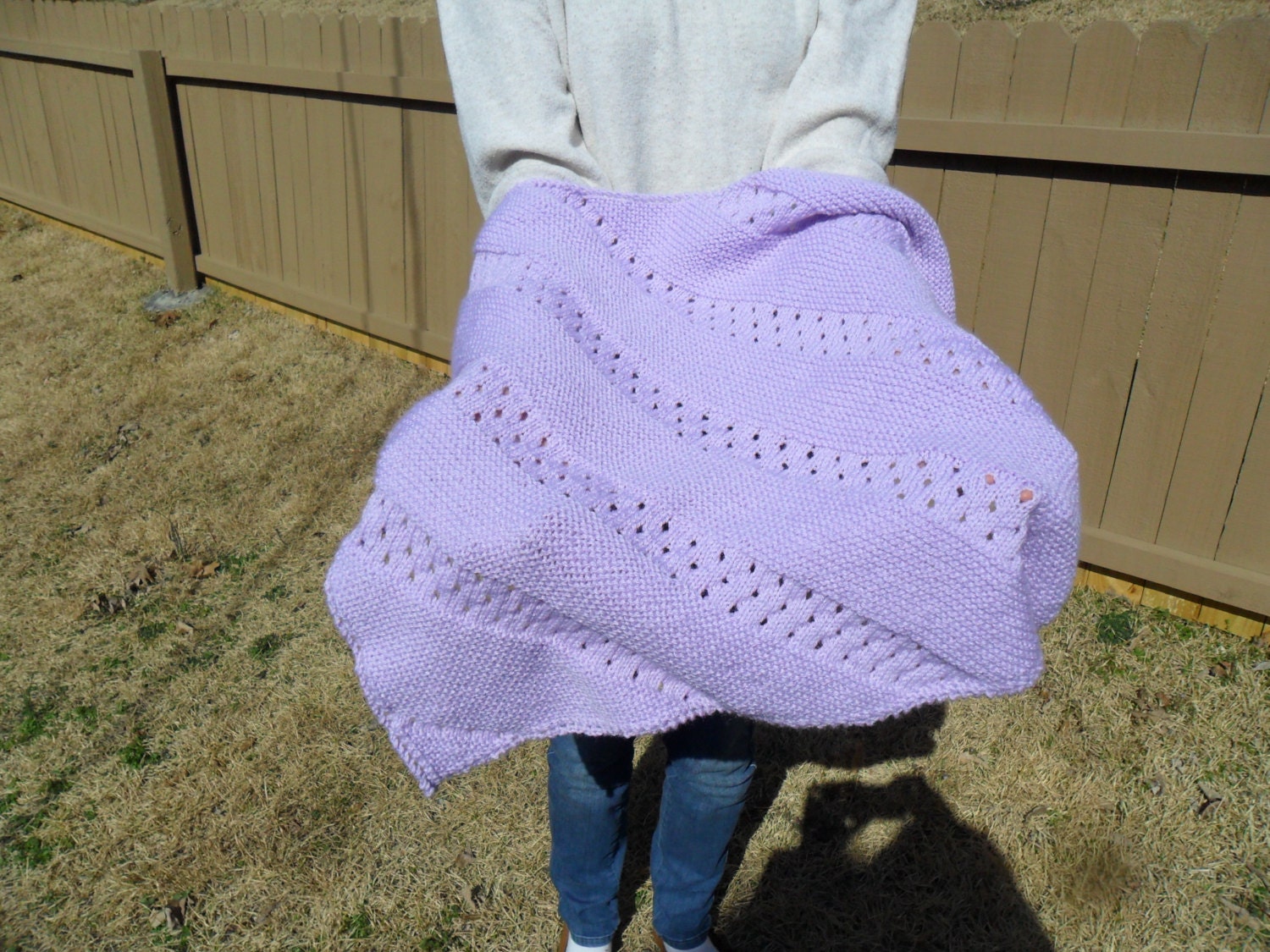 Lavender Purple Baby Blanket