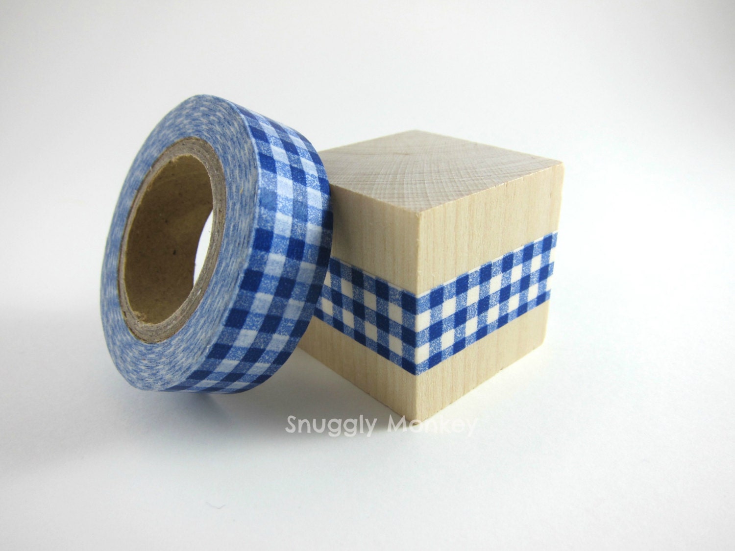 Cute Washi Tape Paper Tape - Blue Gingham
