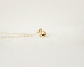 Tiny Squirrel - 14k Gold Filled Chain and Gold Squirrel