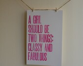 Letterpress Poster - Fabulous