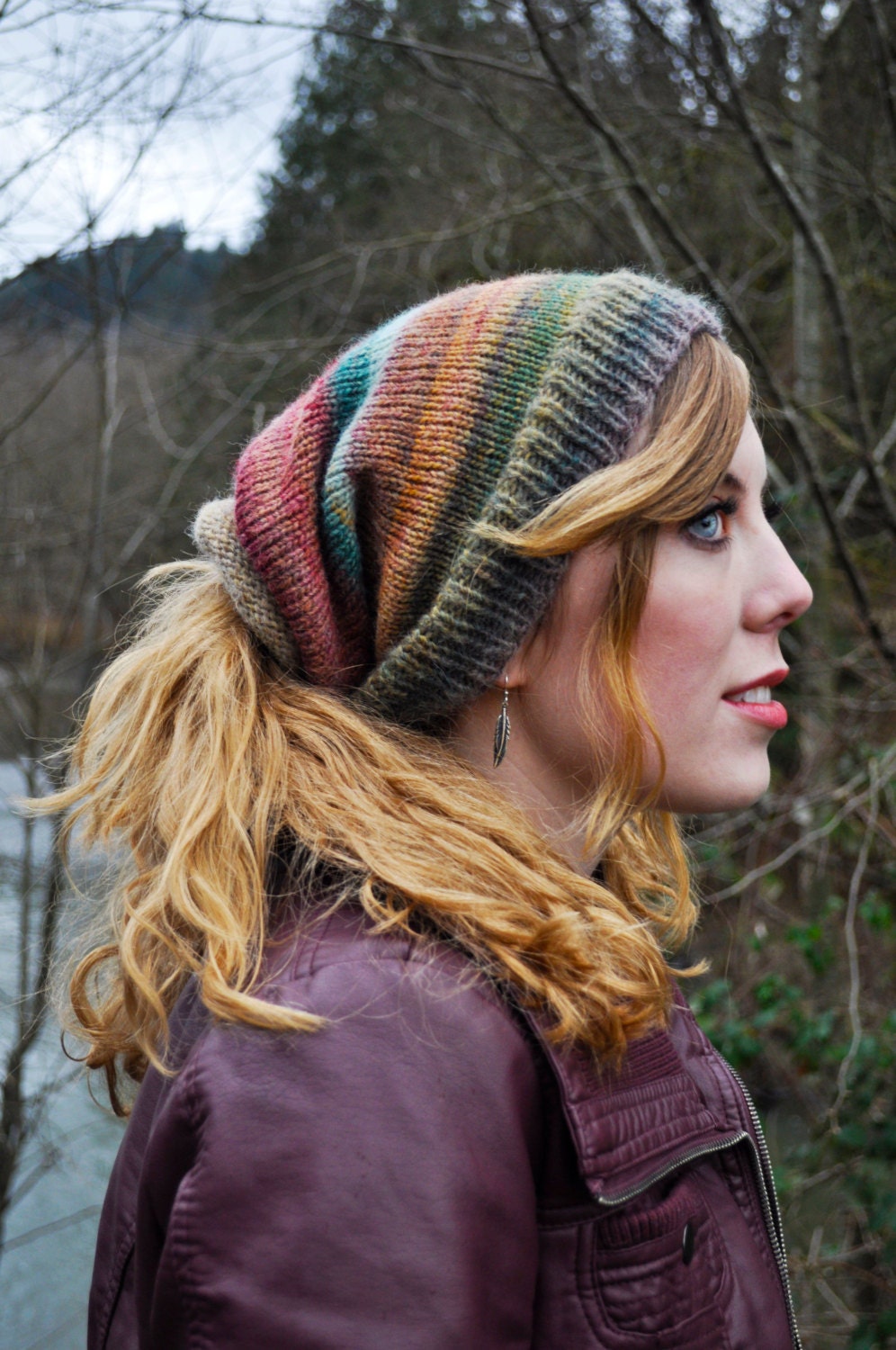 Kaleidoscope Shape-Shifter: Dread Hat Beanie Scarf