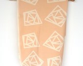 ORGANIC Baby Peach Facet Jersey Swaddle Blanket Large