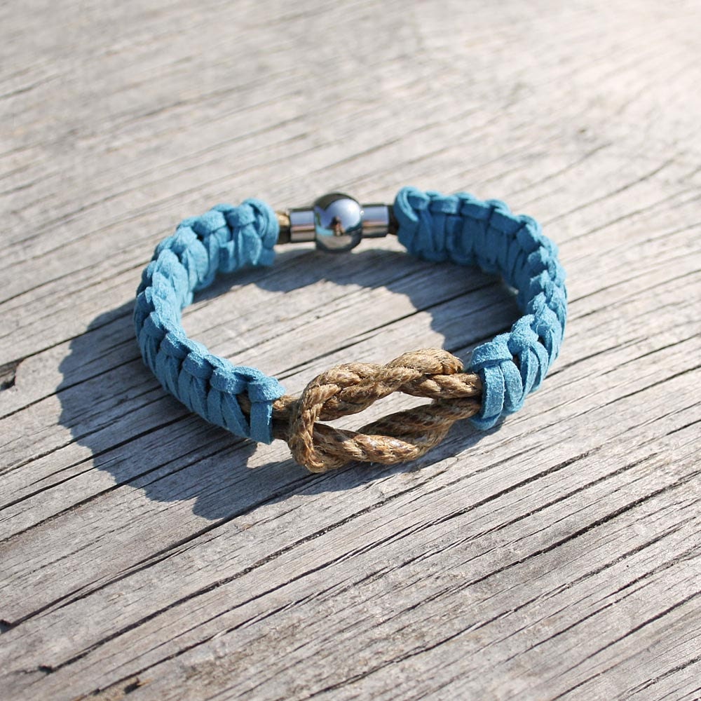 Nautical marline suede bracelet - The Captain's Bracelet