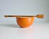 Mid Century Modern Serving Tongs, Salad Servers - Teak, Wooden, Scissor, Hinged - Food, Kitchen, Cooking, Summer, Barbeque - 1960's Home