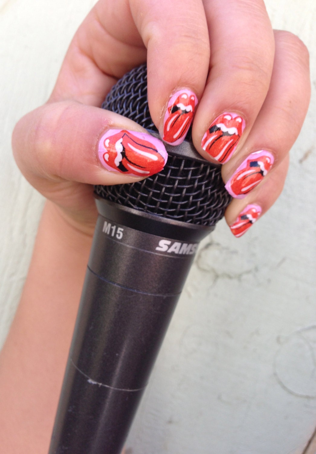 ROCKSTAR VALENTINE Rolling Stones TONGUE Nail Decals