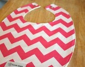 Chevron Prints  : Plastic Lined  Bib