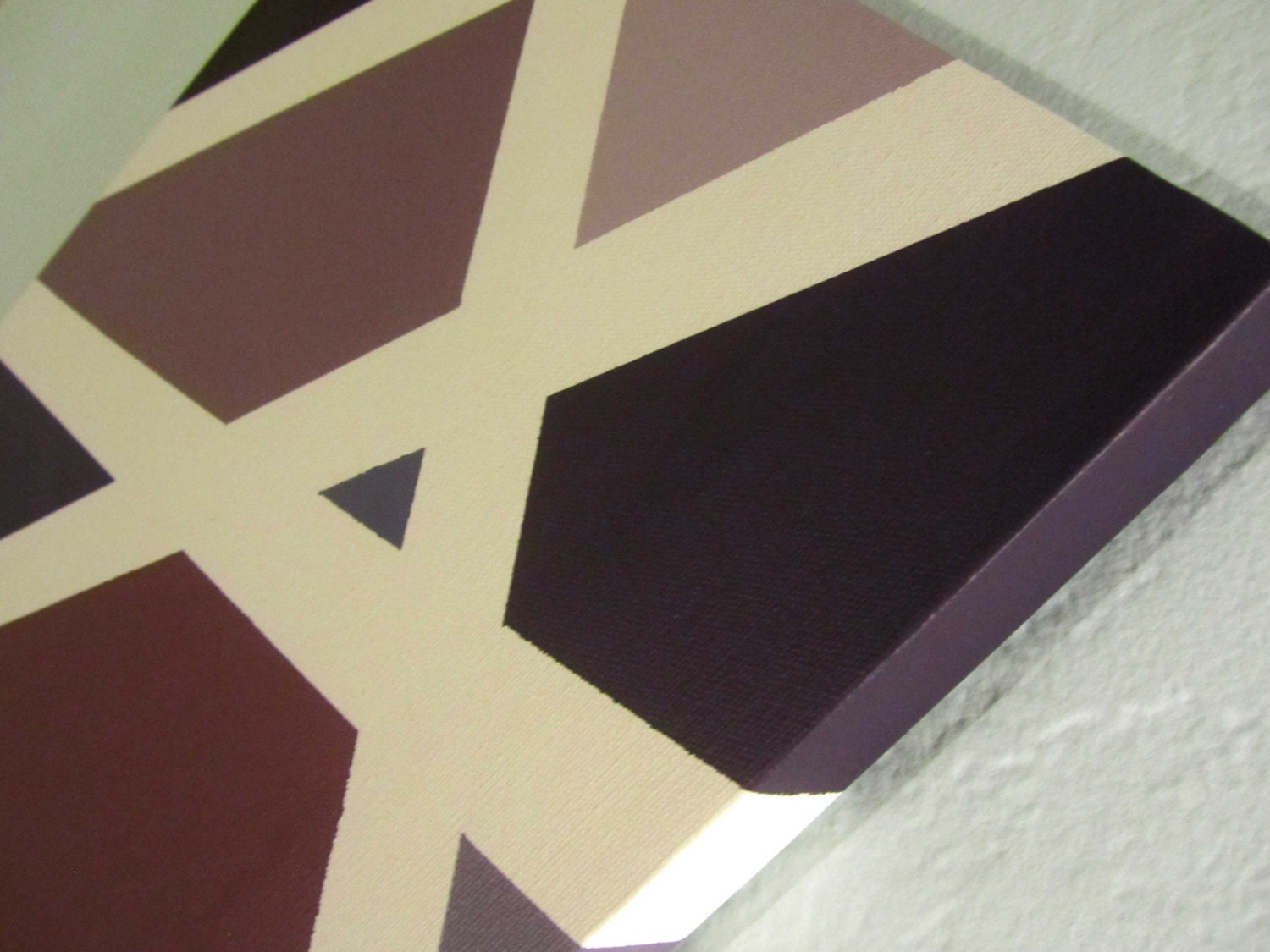 Mauve Purple Palette - 11X14 Original Acrylic Abstract Painting On Canvas
