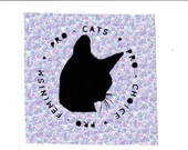PRO Choice Feminism Cats Patch