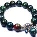 Chunky BLOODSTONE Bracelet with Evil Eye & Angel Wing charms. YOGA and MEDITATION Bracelet. Choose Your Own Charms...