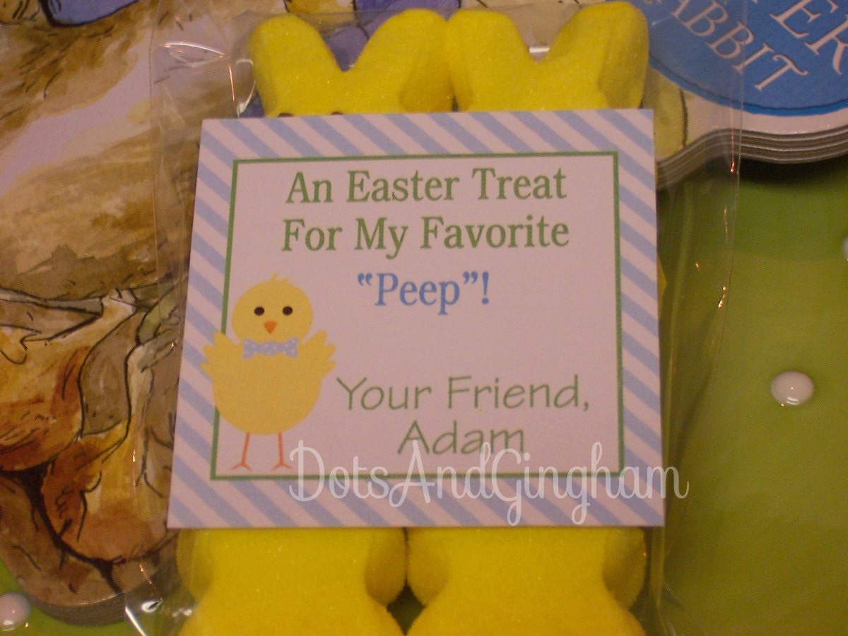 Easter Tag-Easter Sticker-Printable Easter Tags-Boy Chick in Bowtie-Easter Printable-Easter Tags Boy-Chick Boy in Bowtie