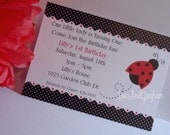 Ladybug Invitation-Ladybug Party-Ladybug Birthday-Printable Red Ladybug Invitation-Red and Black Ladybug-Birthday Invitation Ladybug