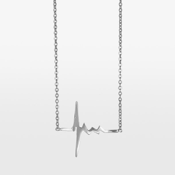 Listing for Anna T.  - Amour Heartbeat Necklace - Silver