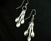 Triple-Spoon Charm Earrings