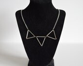 Geometric Triangle Necklace