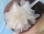 Wedding hair accessories, bridal silk flower head piece - MENA - bridal flower headband