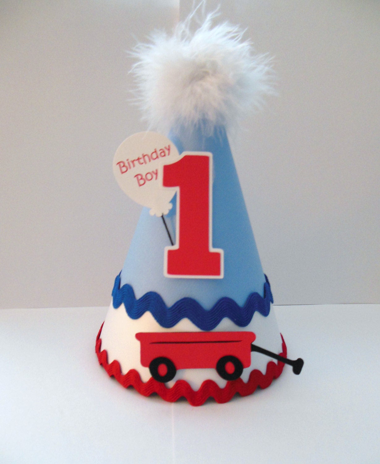 Little Red Wagon Party Hat - Personalized Il_170x135