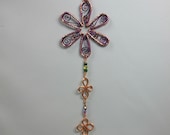 Handmade Wire Flower Sun Catcher