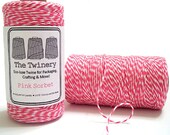 4-Ply Pink Sorbet Baker's Twine - The Twinery - 240 yard spool - Craft Gift Wrap Scrapbook Party Supplies Il_170x135