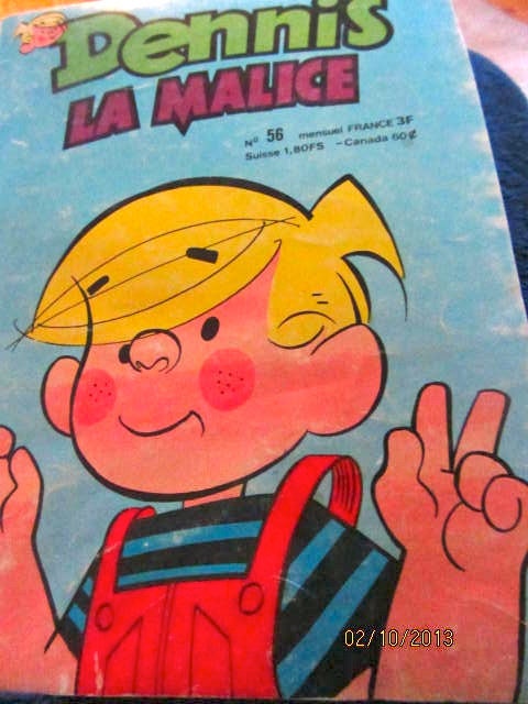 Dennis the Menace Denis la Malice french version of the comic book strip 1978 paperback book