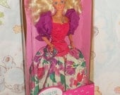 Vintage 90s Mattel Barbie Blossom Beauty Floral Dress Kawaii Beautiful NIB Unopened in Box 90s 50s 80s style dress