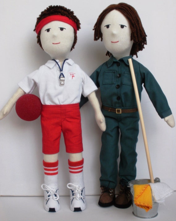 Supernatural Sam & Dean Winchester Cloth Dolls made to order - please contact before purchasing