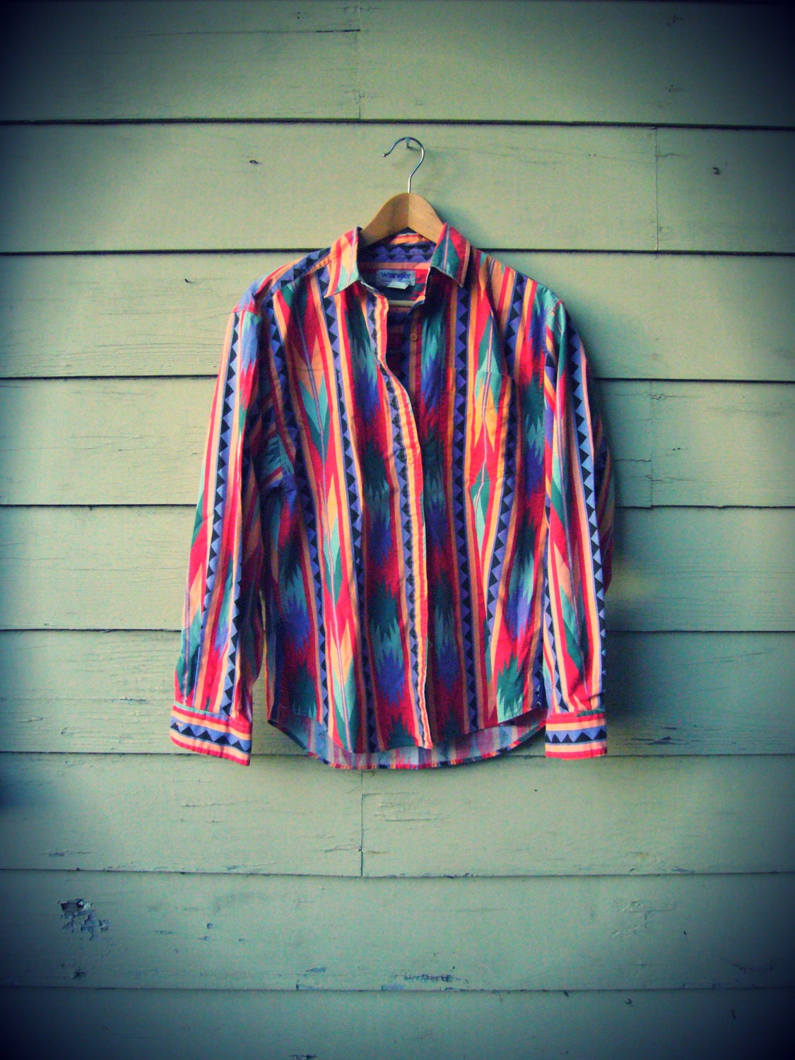 Vintage Southwestern Wrangler Button Up Shirt