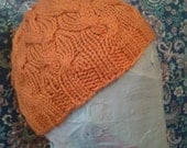 Burnt Orange Swirl Beanie