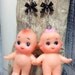 uPCyCLeD ViNTaGe KeWPie DoLL JeWeLRy PoST DaNGLe eaRRiNGS - BLaCK BoW - RoCKaBiLLy PSyCHoBiLLy PuNK