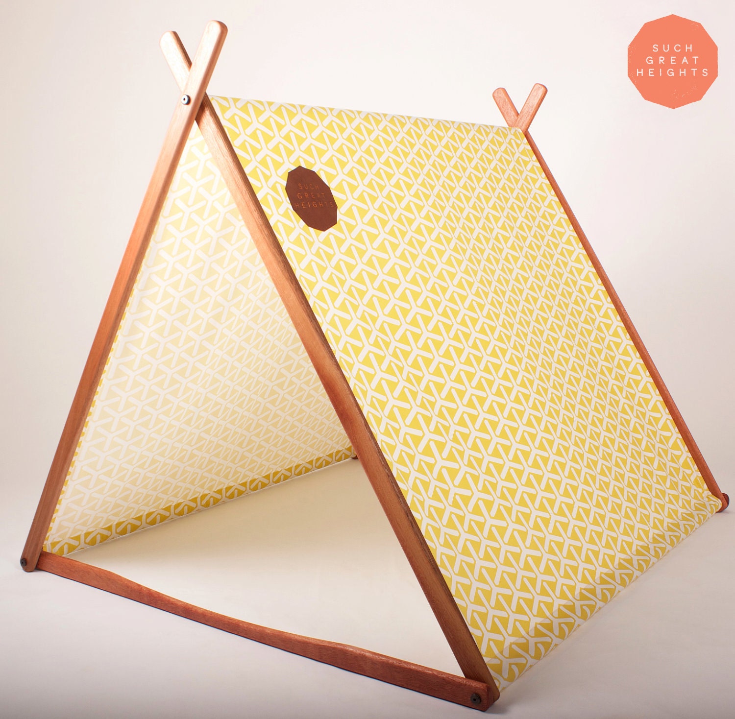 Yellow Geometric 'Wonder Tent' (Organic Cotton Canvas)