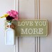Wall Flower Vase, Love You More, Antique Bottle, Versailles, Copper Hanger, Home Decor, Cottage, Hand painted