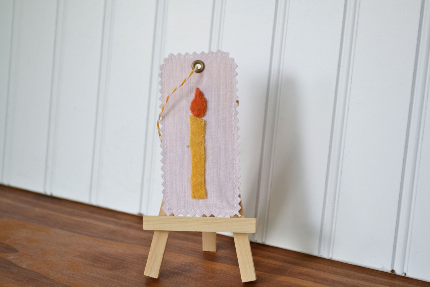 Wool Felt Gift Tag - Handmade Birthday Gift Tag