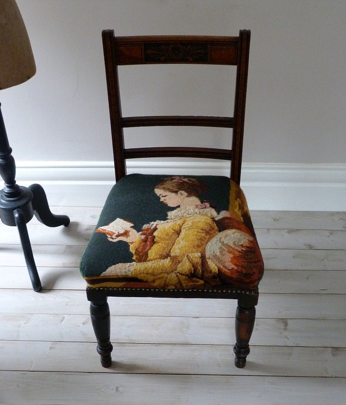 Antique French Tapestry Chair