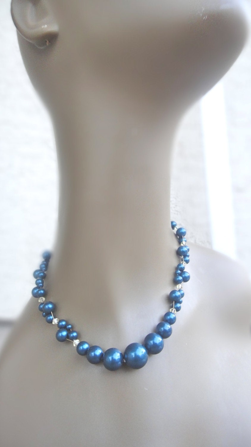 Midnight Moon Pearl Necklace